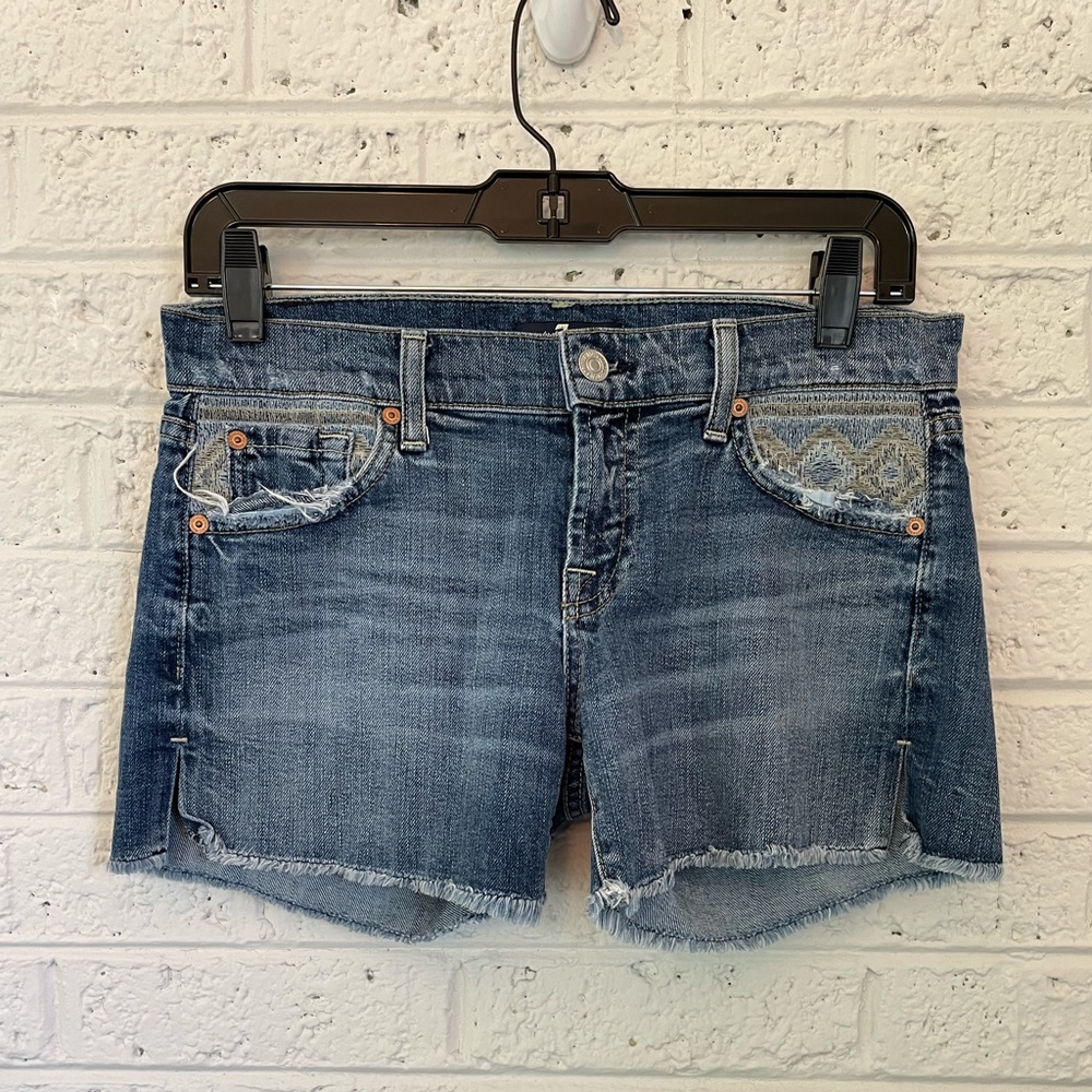 7 For All Mankind Denim Shorts Size 24
